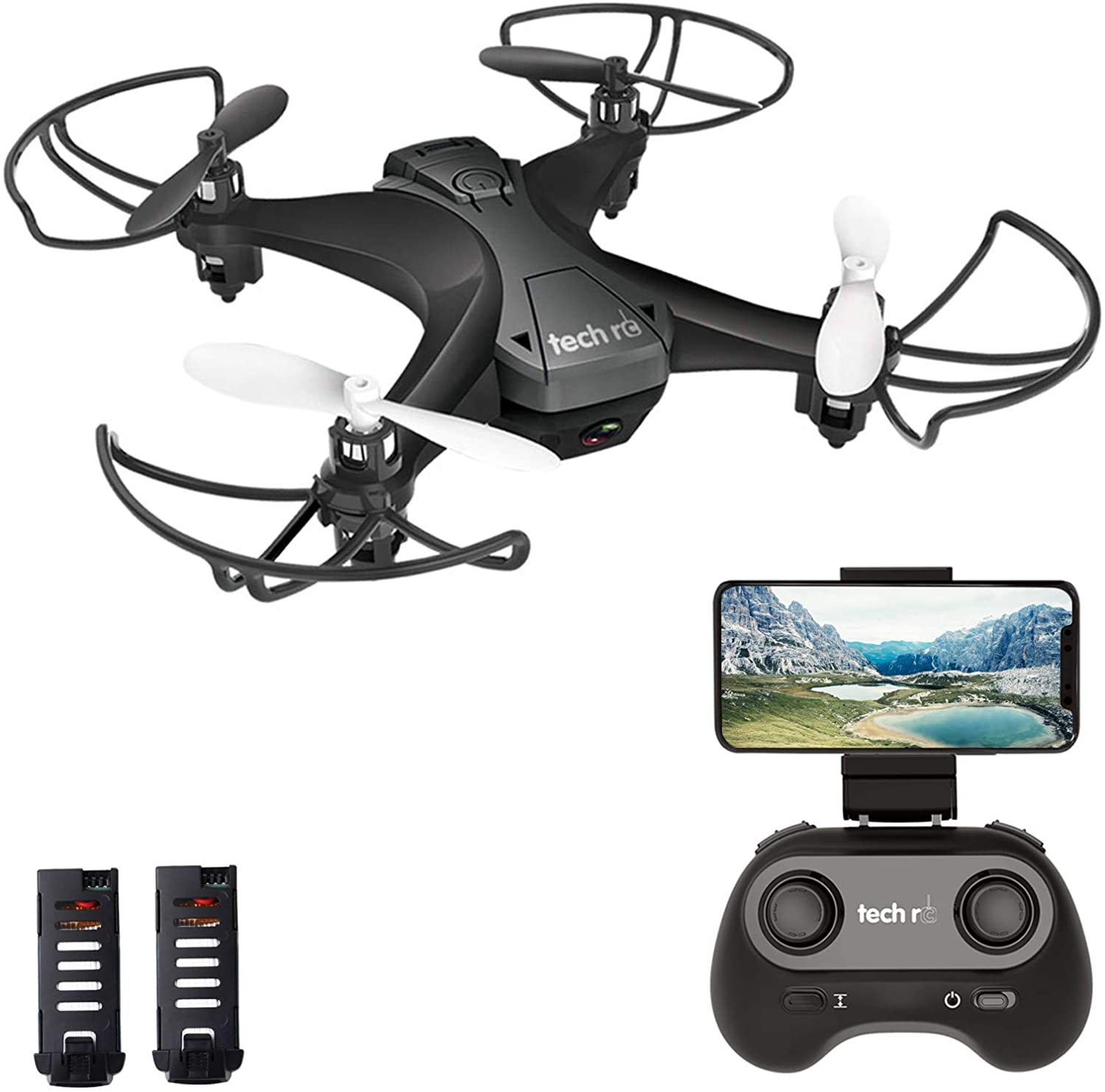 tech rc Mini Drone with Camera FPV Live Video Wifi